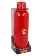 Sztućce dla dzieci - Super Mario Bidon "Super Mario" w kolorze czerwonym - 515 ml - miniaturka - grafika 1