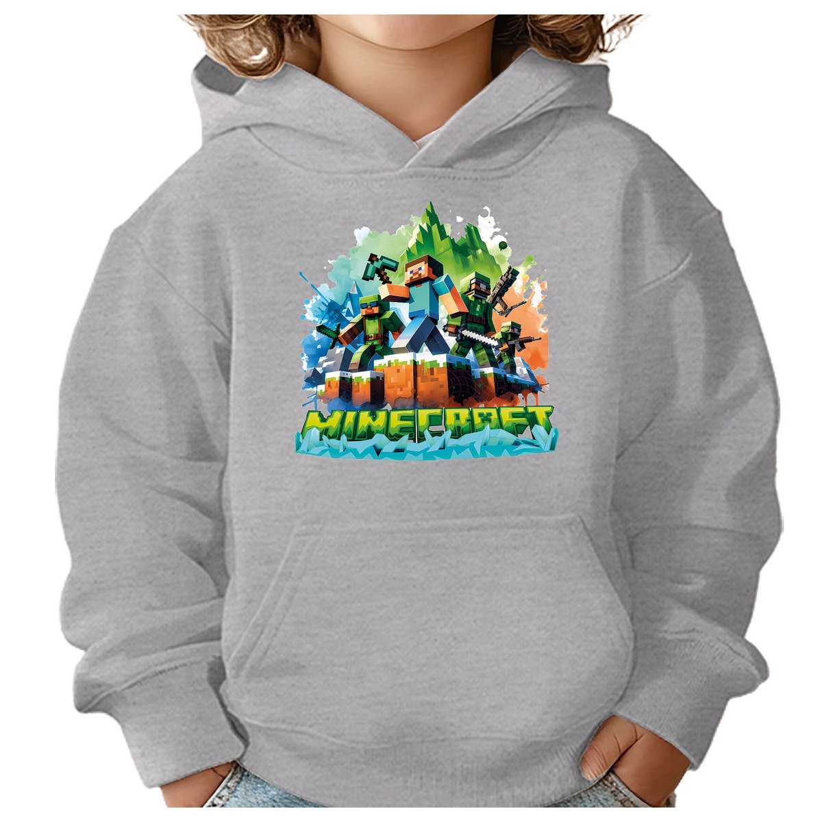 BLUZA DZIECIĘCA MINECRAFT LEGENDS 134-140 CHŁOPIĘCA DZIEWCZĘCA PREZENT