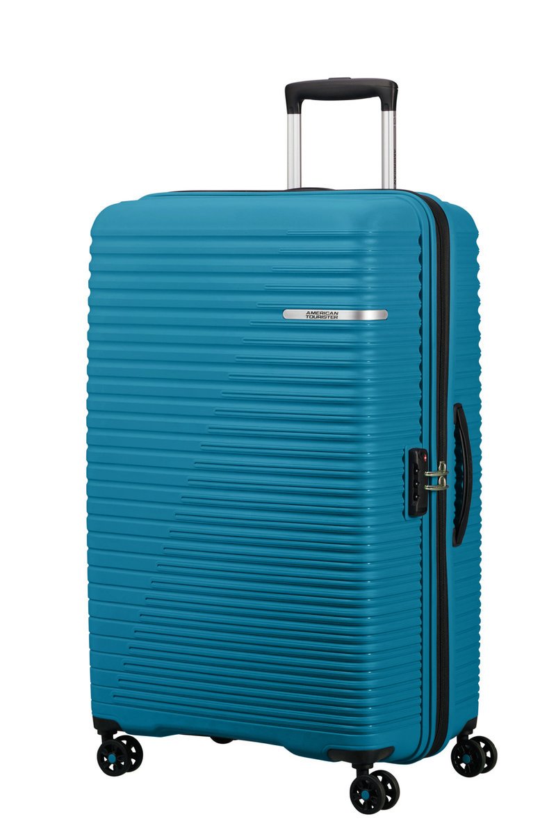 Walizka American Tourister Liftoff 79Cm Powiększana Niebieska