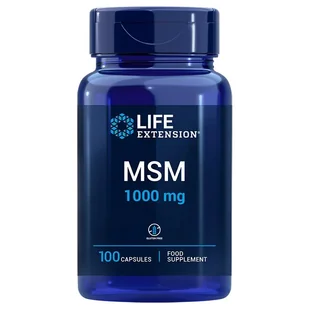 Life Extension Siarka Msm - Metylosulfonylometan Suplement diety 100 kaps. - suplement - Stawy, mięśnie, kości - miniaturka - grafika 1