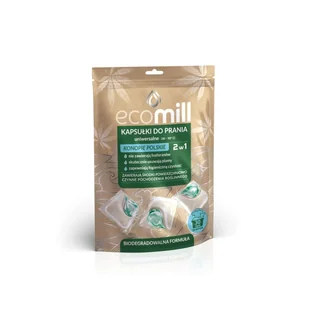 MILL CLEAN ECO MILL CLEAN ECO kapsułki do prania uniwersalne-konopie polskie 30 kapsułek 5902643000087 - Środki do prania - miniaturka - grafika 1