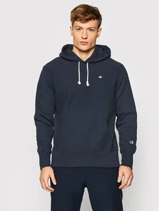 Champion Bluza Reverse Weave C Logo 216496 Granatowy Regular Fit - Bluzy sportowe męskie - miniaturka - grafika 1