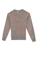 Swetry damskie - DeFacto Sweter z długim rękawem dla dziewczynek - sweter z długim rękawem dla dziewcząt topy (szary, 6/7 Y), szary, 6-7 Lata - miniaturka - grafika 1