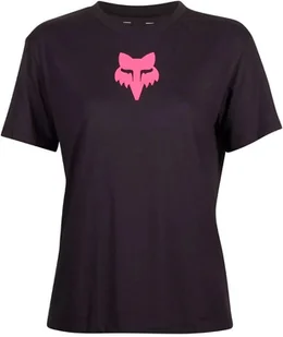 t-shirt damski FOX FOX HEAD TEE Black/Pink - Koszulki i topy damskie - miniaturka - grafika 1