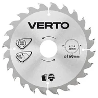 Akcesoria do elektronarzędzi - VERTO Tarcza do pilarki, widiowa, 160 x 30 mm, 24 zęby - miniaturka - grafika 1
