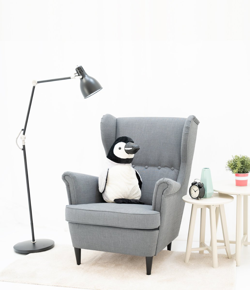 DUŻY WIELKI MIŚ PLUSZOWY PINGWIN PLUSZAK MASKOTKA PRZYTULANKA 80cm