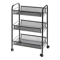 Meble kuchenne - Regał kuchenny mobilny na kółkach - 3 półki - miniaturka - grafika 1