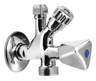 Zawory i kraniki - Aqualine Zawory narożne - Zawór kombinowany 1/2x3/4x3/8, chrom 5309 - miniaturka - grafika 1