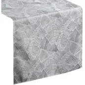 Obrusy i serwetki - Bieżnik EUROFIRANY Isla 40 x 140 cm Srebrno-biały - miniaturka - grafika 1