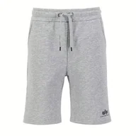 Spodnie sportowe męskie - Spodenki Alpha Industries Basic SL 11636317 - szare - miniaturka - grafika 1