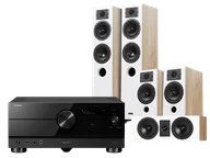 Kino domowe - Yamaha RX-A6A (czarny) + Diva 5 (dąb) + Diva 3 (dąb) + Diva 7 (dąb) - miniaturka - grafika 1