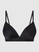 Biustonosze - Biustonosz koszulkowy z satyny — bez fiszbin, model ‘Satin Deluxe’ - miniaturka - grafika 1