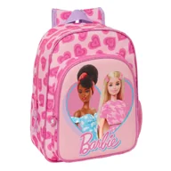 Plecaki szkolne i tornistry - Plecak szkolny Barbie Love różowy 26 x 34 x 11 cm - miniaturka - grafika 1