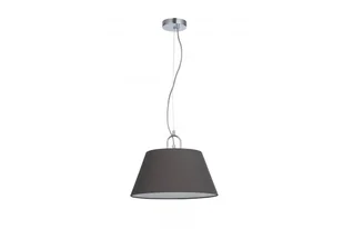 Lampa wisząca KASEL E27 - chrom/szary - Lampy sufitowe - miniaturka - grafika 1