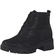 Botki damskie - Tamaris Comfort Damskie sztyblety 8-86206-29-5, czarne/kwiatowe, 36 EU - miniaturka - grafika 1