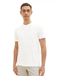 TOM TAILOR Koszulka męska 1036411, 10332-Off biała, XL, 10332 – Off White, XL - Koszulki męskie - miniaturka - grafika 1