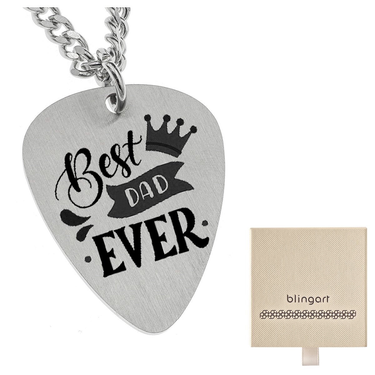 Zawieszka kostka do gitary + łańcuszek pancerka