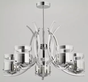 Alfa Lampa wisząca zwis żyrandol Indira 5x40W E14 chrom 23115 - Lampy sufitowe - miniaturka - grafika 3