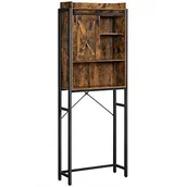 Szafki łazienkowe - Szafka łazienkowa, stojak na oragniser, do pralki, z małą szafką, stalową ramą, łatwym montażem, - miniaturka - grafika 1