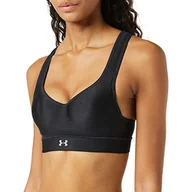Biustonosze - Under Armour Damski biustonosz Warp Knit High Impact Bra, sportowy biustonosz do dużych obciążeń, wspierający sportowy biustonosz czarny czarny 70B - miniaturka - grafika 1