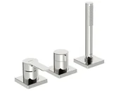 Baterie wannowe i prysznicowe - Hansa Ligna - 3-otworowa bateria na brzegu wanny, chrom 06439493 - miniaturka - grafika 1