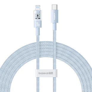 Kabel Baseus Gem USB C-IP 20W 2m (niebieski) - Kable USB - miniaturka - grafika 1