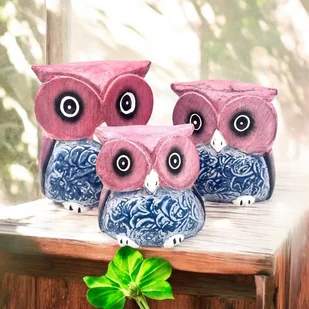 Sowa Drewniana Figurka dekoracyjna Sówka Ozdoba Wnętrz Prezent Zestaw 3 szt - Figurki dekoracyjne Sowa Drewniana Figurka dekoracyjna Sówka Ozdoba Wnętrz Prezent Zestaw 3 szt - Figurki dekoracyjne - miniaturka - grafika 1