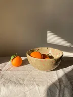 Miski i półmiski - Unikatowa misa ceramiczna lastryko Ręcznie robiona Nowoczesny design - miniaturka - grafika 1