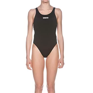 Stroje kąpielowe - Arena Solid Swim Tech High Jednoczęściowy strój kąpielowy Kobiety, black-white DE 34 US 30 2020 Stroje kąpielowe 2A241-55-34 - grafika 1
