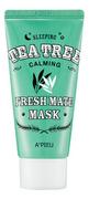 Maseczki do twarzy - Fresh A'pieu A'pieu Mate Tea Tree Mask Soothing - 50 ml 2100555 - miniaturka - grafika 1