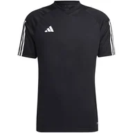Koszulki męskie - Koszulka męska adidas Tiro 23 Competition Jersey czarna HK7638-S - miniaturka - grafika 1