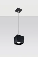 Lampy sufitowe - Sollux Lighting Lampa wisząca QUAD 1 czarny - miniaturka - grafika 1
