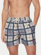 Kąpielówki męskie - Barbour Szorty kąpielowe Staple Tartan MSW0065TN31 Szary Regular Fit - miniaturka - grafika 1
