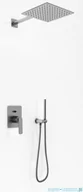 Zestawy prysznicowe - Kohlman Experience Gray zestaw prysznicowy z deszczownicą kwadratową 30x30 cm szczotkowany grafit QW210EGQ30 - miniaturka - grafika 1