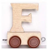 Pociągi dla dzieci - Small Foot Design Wagonik z literą F Alfabet - miniaturka - grafika 1
