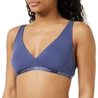 Biustonosze - Emporio Armani Biustonosz damski typu bralette, dżinsowy, L - miniaturka - grafika 1