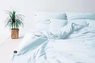 Pościel - Pościel bawełna 220x200 + 2x70x80 Pastelowy Błękit HOP DESIGN, 3 elementy - miniaturka - grafika 1