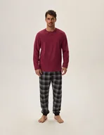 Piżamy męskie - Piżama Honor 41919-83X Kasztanowa - miniaturka - grafika 1