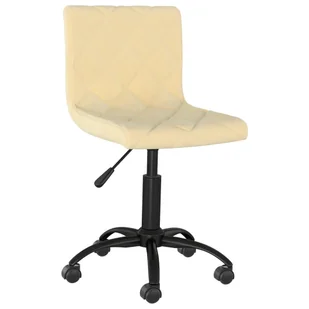 vidaXL Taborety obrotowe 2 szt. kremowe aksamitne 333774 - Taborety i hokery - miniaturka - grafika 1