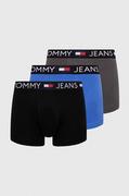 Majtki męskie - Tommy Jeans bokserki 3-pack męskie kolor czarny - miniaturka - grafika 1