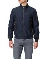 Kurtki męskie - Geox Męska kurtka M Deiven Bomber - Micro Check Jacket - miniaturka - grafika 1