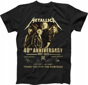 KOSZULKA METALLICA 40 lat zespołu 40TH ANNIVERSAR - Koszulki męskie - miniaturka - grafika 1