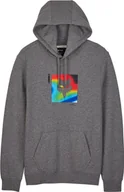 Bluzy męskie - bluza męska FOX SCANS FLEECE PO HOOD Heather Graphite - miniaturka - grafika 1