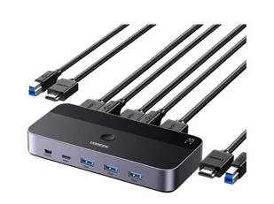 UGREEN Przełącznik KVM HDMI switch 2w1 CM664 czarny - Huby USB - miniaturka - grafika 1