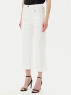 Spodnie damskie - Morgan Jeansy 241-PCLIC Écru Wide Leg - miniaturka - grafika 1