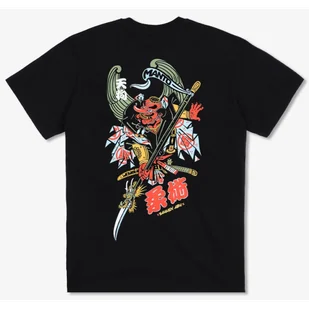 MANTO T-shirt Koszulka TENGU Black - Koszulki sportowe męskie - miniaturka - grafika 1