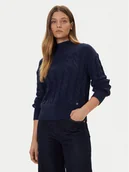 Swetry damskie - Guess Golf W5BR30 Z1192 Granatowy Relaxed Fit - miniaturka - grafika 1