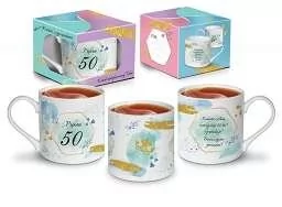 Kolorowy kubek na 50 urodziny Kubek Dedykacja - Kubki - miniaturka - grafika 1