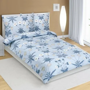 Bellatex Pościel bawełniana Łąka niebieski, 140 x 220 cm, 70 x 90 cm, 140 x 220 cm, 70 x 90 cm - Pościel - miniaturka - grafika 1