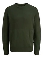Swetry męskie - Jack & Jones Sweter w kolorze khaki - miniaturka - grafika 1